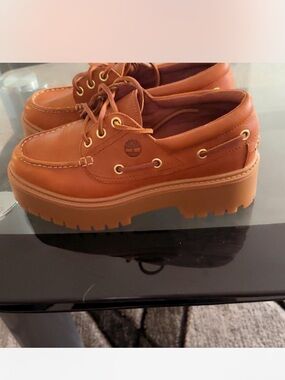 Timberland Women’s Lug Moccasin in Chestnut